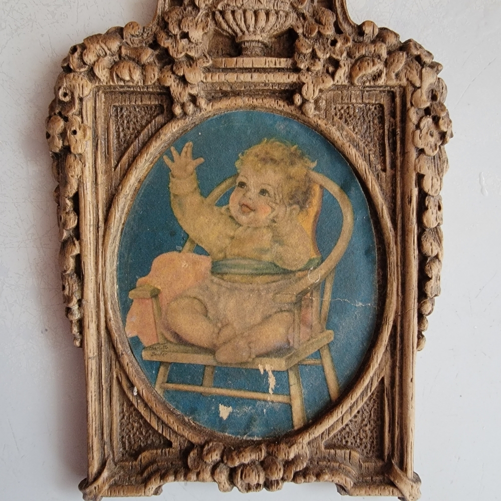 Vintage Miniature Baby Print